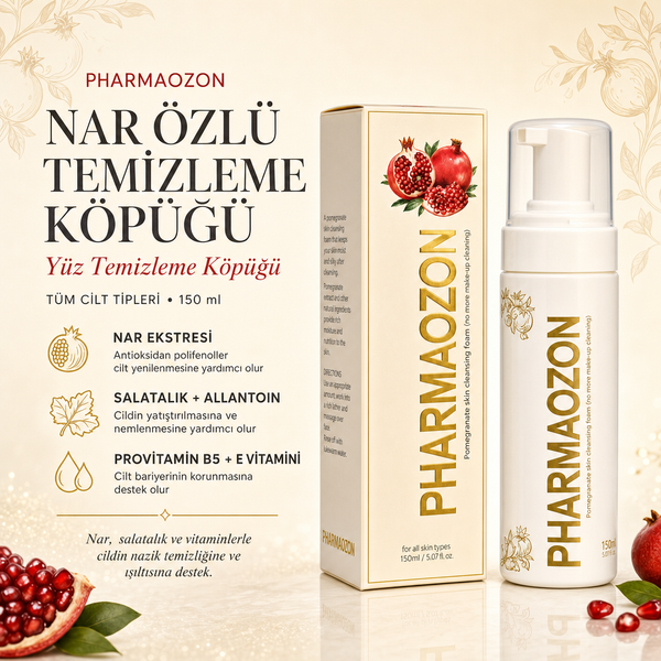 PHARMAOZON NAR CİLT TEMİZLEME KÖPÜĞÜ 150 ML