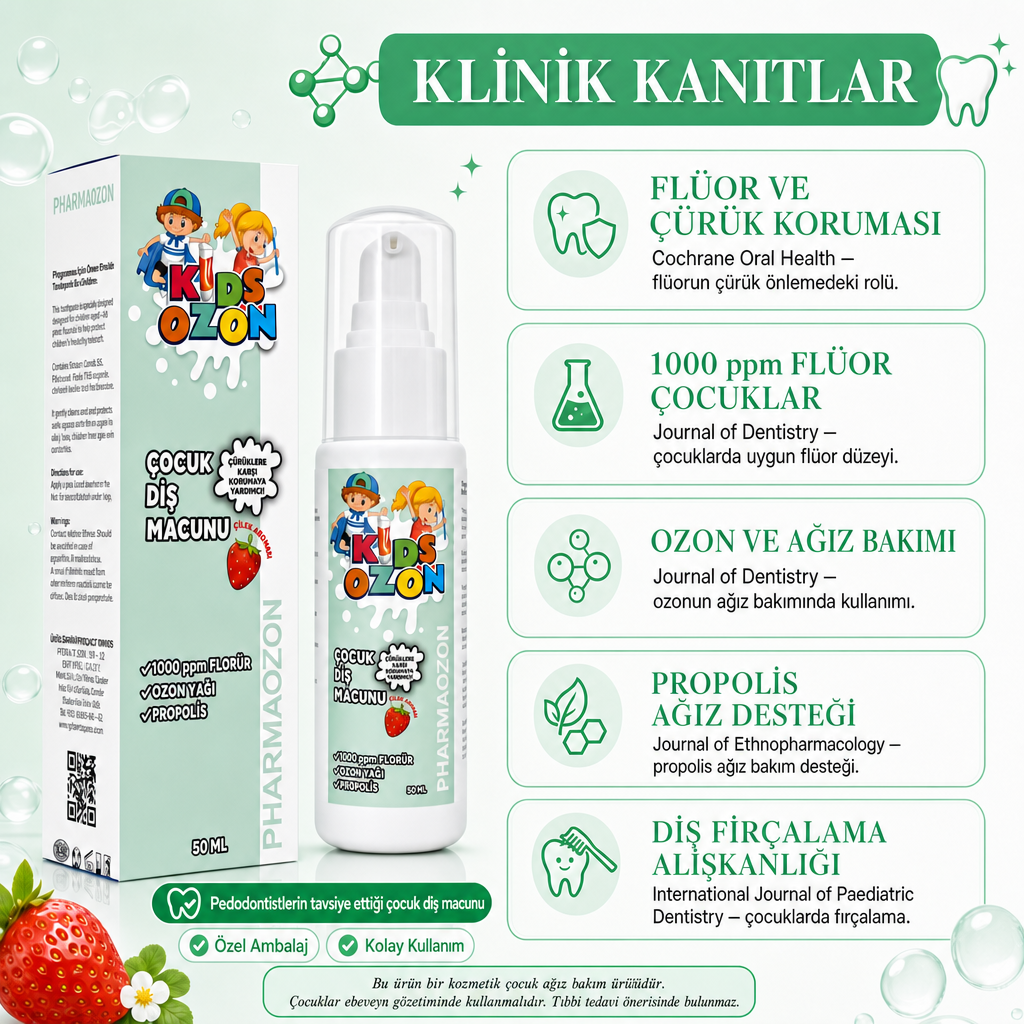 PHARMAOZON KIDSOZON ÇOCUK DİŞ MACUNU 50 ML