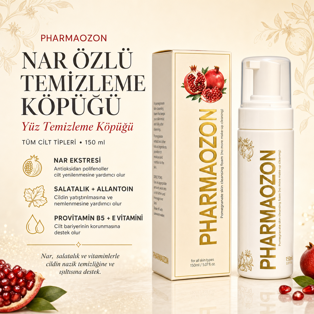 PHARMAOZON NAR CİLT TEMİZLEME KÖPÜĞÜ 150 ML