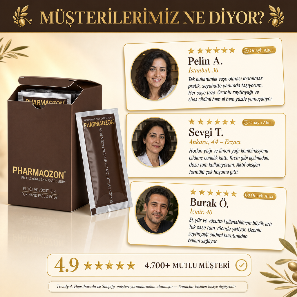 PHARMAOZON CİLT BAKIM SERUMU — ŞASE 2 ML x 50 ADET