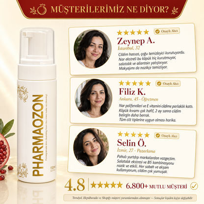 PHARMAOZON NAR CİLT TEMİZLEME KÖPÜĞÜ 150 ML