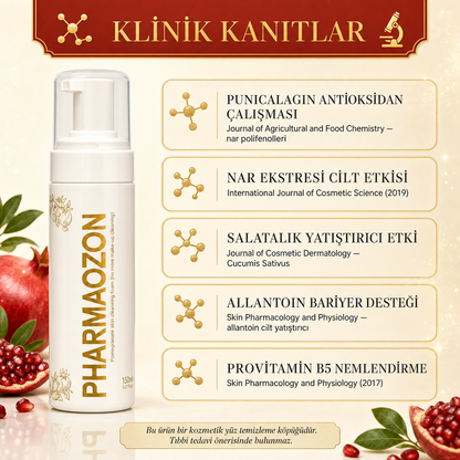 PHARMAOZON NAR CİLT TEMİZLEME KÖPÜĞÜ 150 ML